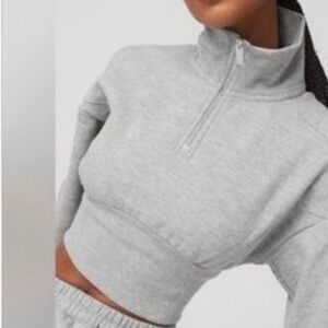 ALO QUARTER ZIP cropped